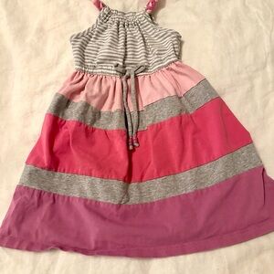 Toddler Girl's Color Block Summer Dress